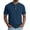 Navy, variant on Men's Henley Shirt Chevron Texture Round Neck Lightweight T-Shirts Street Style Big and Tall T-Shirts