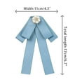 thumbnail image 2 of INSPIRE CHIC Women's Bowknot Rhinestone Ribbon Bow Brooch Pre-Tied Bow Tie, 2 of 5