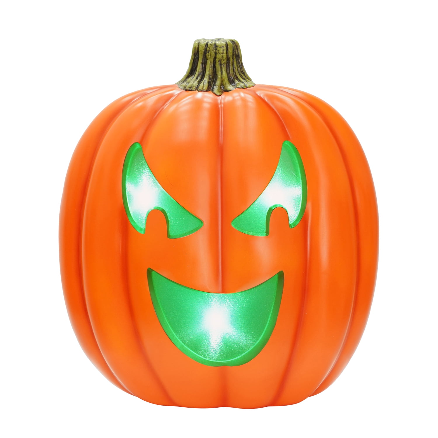 Light Activated Jack-o'-Lantern Decoration, Orange, 22