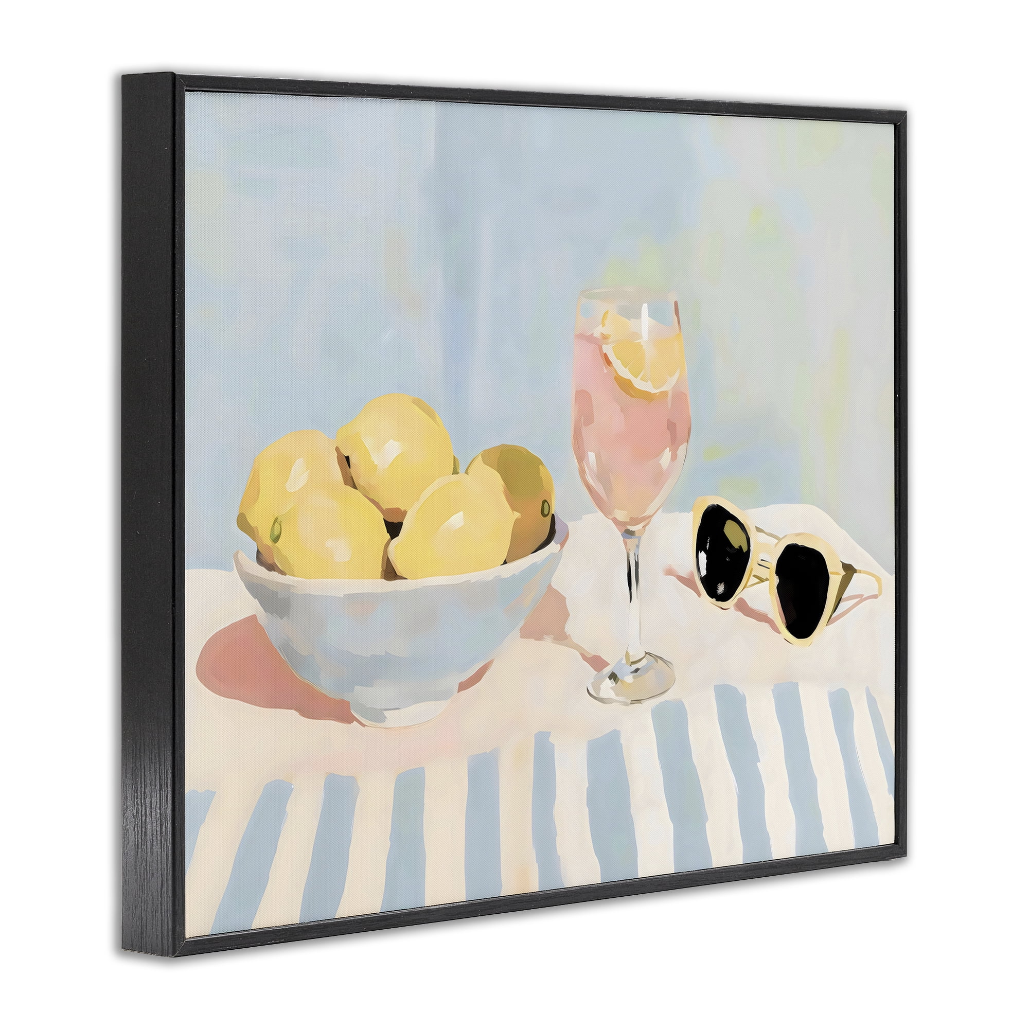 Stupell Industries Aperol & Summer Lemons Black Framed Giclee Art, design by Sisi and Seb