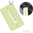 2 Pcs Aluminum Alloy Airplane Luggage Tag and Travel Bag Tag (Green