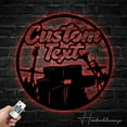 thumbnail image 2 of Handmadetneonsign Custom Music Instrument Metal Wall Art LED Light - Personalized Music Band Name Sign, 2 of 5