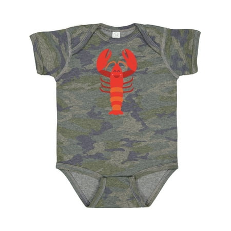 

Inktastic Lobster Distressed Ocean Creature Gift Baby Boy or Baby Girl Bodysuit