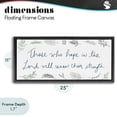 thumbnail image 4 of Stupell Industries Traditional Renew Their Strength Black Floating Frame Canvas Art, 25 x 11, by SD Graphics Studio, 4 of 8