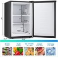 Mini Freezer Compact Upright Freezer, 1.2Cu.ft Small Freezer with