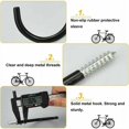 thumbnail image 3 of 10 Pack Bike Hooks Bike Storage Hooks Large Capacity Bike Hooks Bike Hook Set - Black - for Wall or Ceiling Mount, 3 of 5