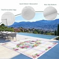 thumbnail image 3 of Happy Easter Outdoor Rug for Patio/Deck/Porch, Non-Slip Large Area Rug 5 x 7 Ft, Watercolor Floral Daisy Wreath Eggs Colorful Plaid Indoor Outdoor Rugs Washable Area Rugs, Camping Rug Carpet Runner, 3 of 8