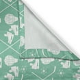 thumbnail image 3 of Ambesonne Ice Skates Kitchen Curtains, Sports Equipment Pattern, 55"x45", Peacock Green and White, 3 of 3