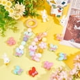 thumbnail image 5 of 20Pcs 10 Colors Rabbit with Bowknot Food Grade Eco-Friendly Silicone Beads Chewing Beads For Teethers DIY Nursing Necklaces Making Mixed Color 26x26x9.5mm Hole: 2.5mm 2pcs/color, 5 of 6