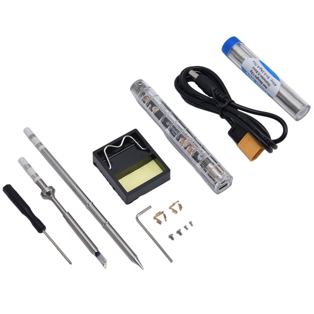 Kit De Soldador Portátil Eléctrico, Calienta Automáticamente El Soldador Digital Grados Celsius ℉ Conmutación Para Reparación ANGGREK Mini Electric Soldering Iron Kit