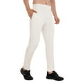 thumbnail image 3 of Whitedot Hexa Off-White Trouser Track Pants - (Perfect for Cricket, Golf, Badminton, Gym, Sports and Casual Wear) (Off-White - Junior-24), 3 of 7