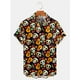 thumbnail image 5 of Camisas para hombre con estampado floral de calavera vintage, divertidas camisas con estampado de calavera en 3D, blusa hawaiana de manga corta, camisa con solapa estampada para hombre, 5 of 5
