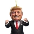 thumbnail image 2 of Donald Trump Adorno Navideño Acrílica para Navidad Regalo, 2 of 9