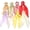 Bright Colors, variant on Hair Scarf Scrunchies for Women Plain Hair Bobbles Solid Color Fabric Scrunchy Elastic Hair Ties (Black White)
