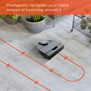 روبوت ذكي مفتوح الصندوق Neato D10 مزود بشبكة Wi-Fi متصلة بنظام ملاحة LIDAR باللون الفضي