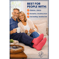 thumbnail image 3 of Special Essentials Diabetic Socks for Men & Women – Non-Binding Over The Calf Extra Wide Top Cotton Neuropathy Socks (Peach Pink - 4 Pairs, Medium), 3 of 7