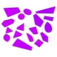 thumbnail image 1 of Uxcell Sew on Mirror, 50pcs Mixed Shape Irregular Acrylic Flat Back Crystal Mirror DIY Mirrored, Deep Purple, 1 of 6