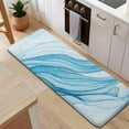 thumbnail image 5 of Blue White Gold Marble Pattern Kitchen Rug Mat,Kitchen Runner Rugs Non Skid Washable,Decorative Kitchen Floor Mats for Kitchen,Sink,Laundry,17"x47.2", 5 of 7