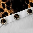 thumbnail image 4 of Manfei Leopard Cheetah Print Black Out Curtains, Black Gold Glitter Curtains Pack of 2 (42x63 Each), Modern Fashion Bedroom Curtains, Curtains and Drapes Bedroom Decor, 4 of 6