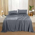 thumbnail image 3 of Utopia Bedding Solid 4 PC Queen Bed Sheets Set For Adults - Microfiber, Fade Resistant (Grey), 3 of 7