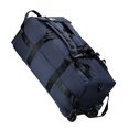 thumbnail image 1 of Bolsa de lona con ruedas de 80L, bolsa de lona de viaje plegable resistente de 31 ", equipaje con ruedas resistente al agua con correa para el hombro, 1 of 4