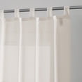thumbnail image 3 of Mainstays Light Filtering Tab Top Curtain Panel Set, Set of 2, Beige, 37" W x 63” L, 3 of 5