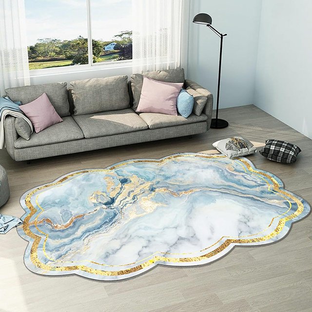 Area Rugs for Living Room Bedroom Washable Rug Modern Geometric Soft Bedside Rug Indoor Carpet