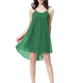 thumbnail image 2 of Naittoop Women's Sexy Chiffon Cami Nightgown Backless Sleeveless Spaghetti Strap Flowy Mini Dress Casual Lightweight Sleepwear, 2 of 3