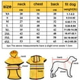 thumbnail image 2 of Pet Raincoat Hooded Poncho, Dog Raincoat with Reflective Stripes, Dog Clothes Durable Waterproof Coat for Puppy,Large Dog, Yellow XS, 2 of 7