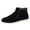 Black, variant on WEAIXIMIUNG Mens Boots Black Fashion Winter Men Snow Boots Round Toe Flat Bottom Non Side Zipper Suede Warm