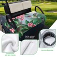 thumbnail image 5 of Golf Cart Seat Covers for 2 Seater,Green Hummingbird Soft Microfiber Cart Seat Towel Blanket,Spring Summer Pink Flower Leaf Absorbent Breathable Non Slip Bench Seats Protector for Golf Course 51"x31", 5 of 9