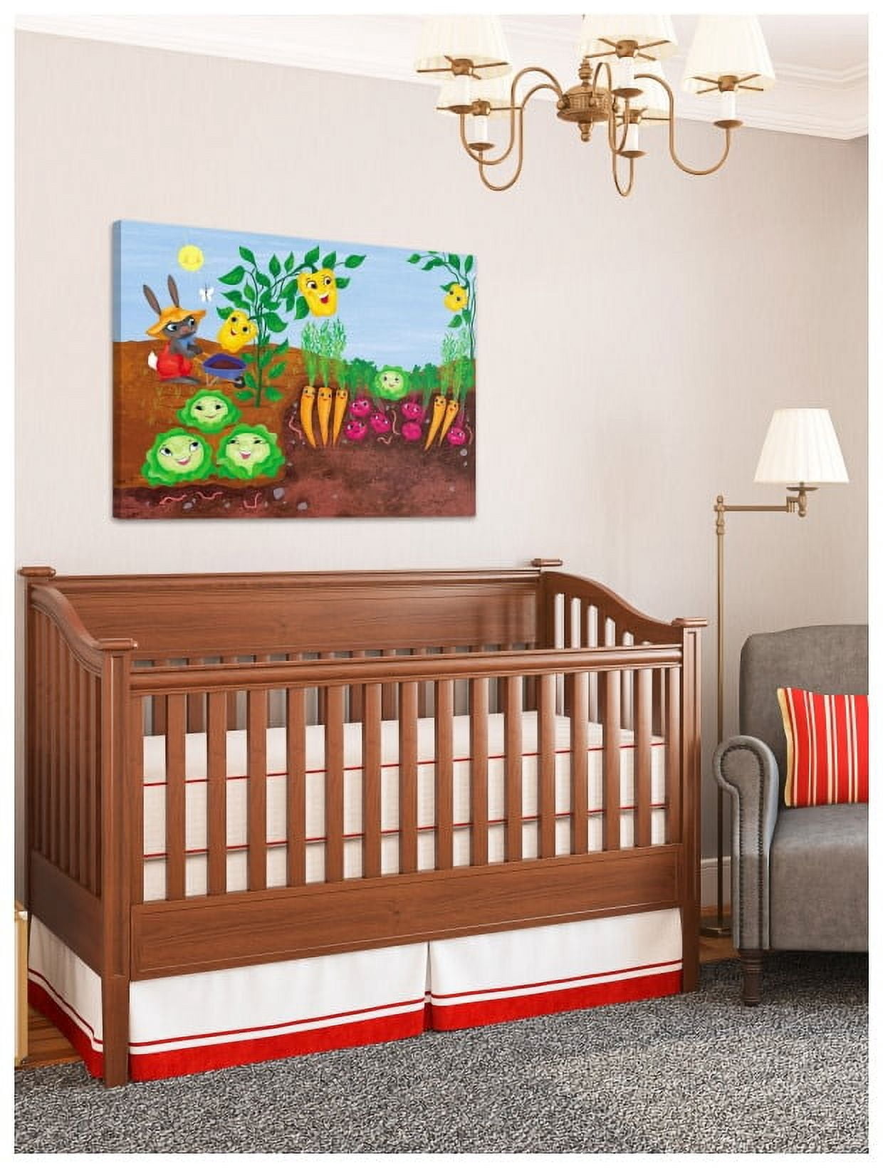 Marmont Hill "Happy Garden" by Curtis Painting Print on Canvas