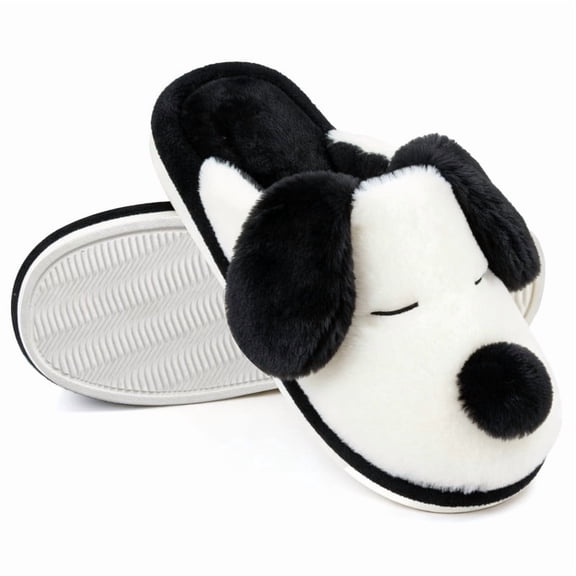 BERANMEY Animal Slippers for Men Women Fuzzy Cute Dogs Womens Slippers Soft Warm Winter Indoor House Slippers With Non-slip Sole Slippersfor Bedroom & Living Room