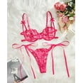 thumbnail image 5 of Pink Lingerie Heart Bow Strap Set, 5 of 5