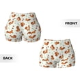 thumbnail image 6 of Yiaed Squirrel Playing Print Women's Athletic Shorts Running Shorts Sporty Short High Waisted Elastic Workout Shorts for Yoga Gym Running & Sports -Medium, 6 of 8