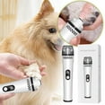 thumbnail image 2 of Hearth & Gear Rechargeable Pet Nail Grinder Three Speed Digital Display Nail Grinder Multifunctional Nail Grinder With Absorption Led Light For Small Dogs Barf Accessories Dog Accessories Puppies, 2 of 6