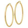 thumbnail image 2 of 10K Polished 2.5mm Tube Hoop Earrings in 10k Yellow Gold, 2 of 3