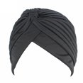 thumbnail image 2 of pitrice Bonnet Plissé Pré-Noué pour Femmes Turban de Soleil, 2 of 9