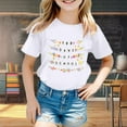 thumbnail image 2 of Icvfdpl Hauts Athlétiques pour Filles, T-Shirt à Manches Courtes Col Rond Imprimé Doux 4-5 Ans, 2 of 4