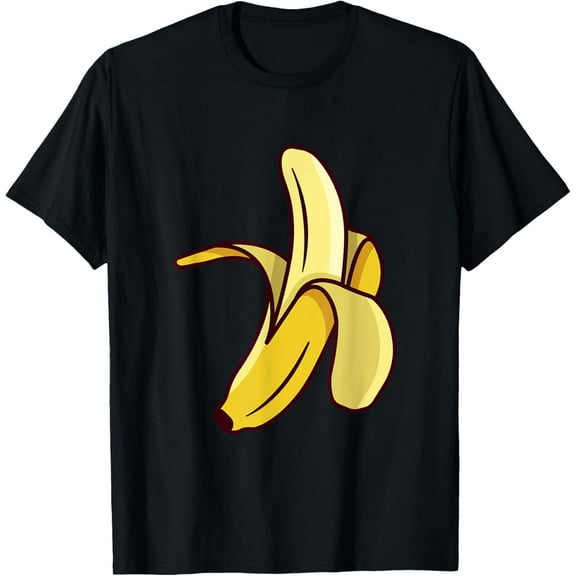 Banana Halloween Costume, Funny Fruit T-ShirtPure cotton short-sleeved shirts for both men and women
