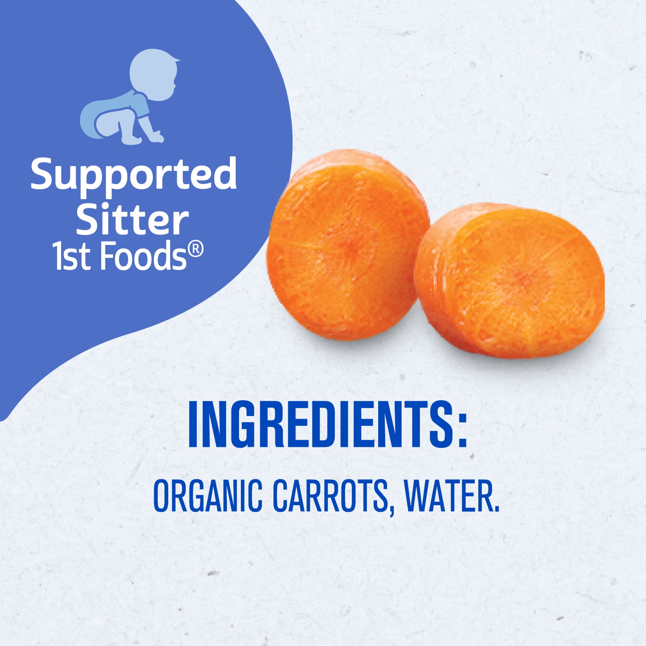 Gerber 1st Foods Organic for Baby Baby Food, Carrot, 4 oz Jar
