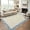 Beige, variant on Garvee Entryway Rug 2x6 Modern Area Rug Floral Print Bordered Rug, Washable Rug Non-Slip Low-Pile Soft Carpet Stain Resistant Indoor Rug for Bedroom Laundry Room, Yellow