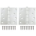 thumbnail image 3 of Stone Harbor Hardware 4" Door Hinges, Square Corner, Polished Chrome, 2-Pack, 3 of 4