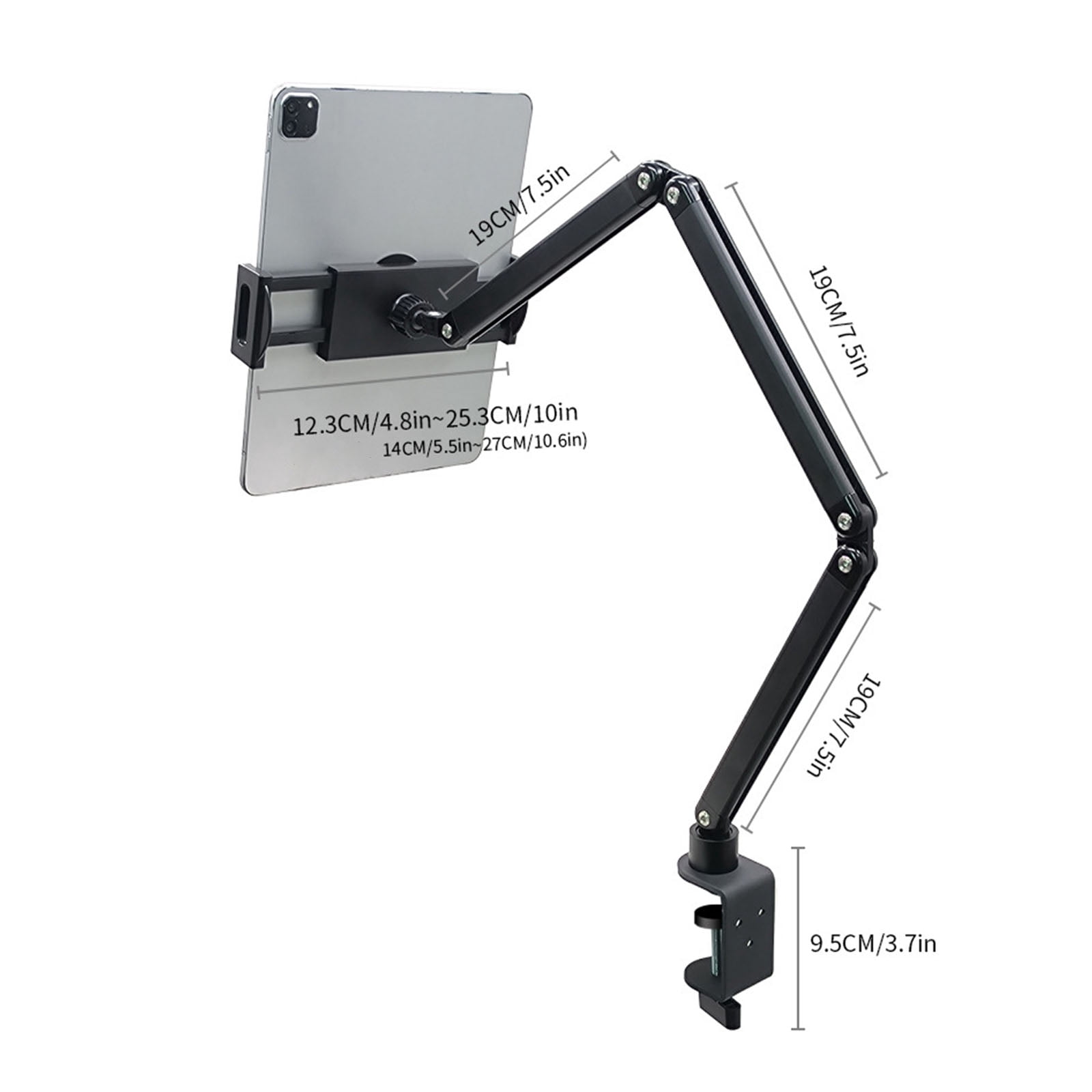 Heavy Duty Adjustable Laptop Stand With 4 Axises Lift And Rotating Base For Ergonomic Viewing