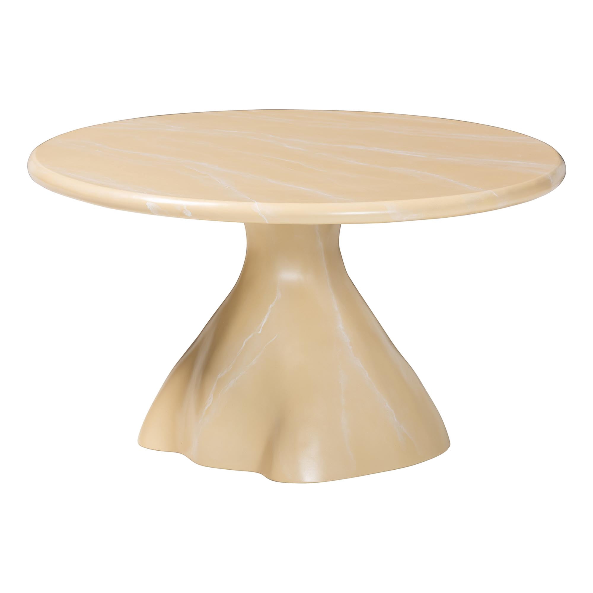 bali & pari Aponi Contemporary Coffee Table, Cream