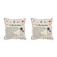 thumbnail image 1 of Moyic Pillow Cover Fiber Square Throw Pillow Cover Lettering Washable Sofa Cushion Case, Type 14 GM a nieto 2piezas, 1 of 6
