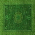 thumbnail image 1 of Ahgly Company Indoor Square Abstract Green Modern Area Rugs, 7' Square, 1 of 4