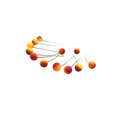 thumbnail image 1 of 48PCS Small Artificial Fruit Berries with Stem Fake Flowers Cherry Stamens DIY Craft Accessory (Yellowish Red), 1 of 7