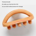 thumbnail image 3 of Pincel de Masajeador de Madera de Mano, 14 Cuentas Promueven la Circulación de la Circulación Engrosado Manyen Meridians Massage Cepillo para Piernas, 3 of 7