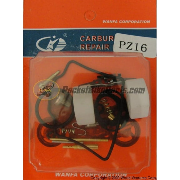 Carburetor Rebuild Kit - PZ-16 - ATV, Dirt Bike, TAO TAO, ICE BEAR, SSR